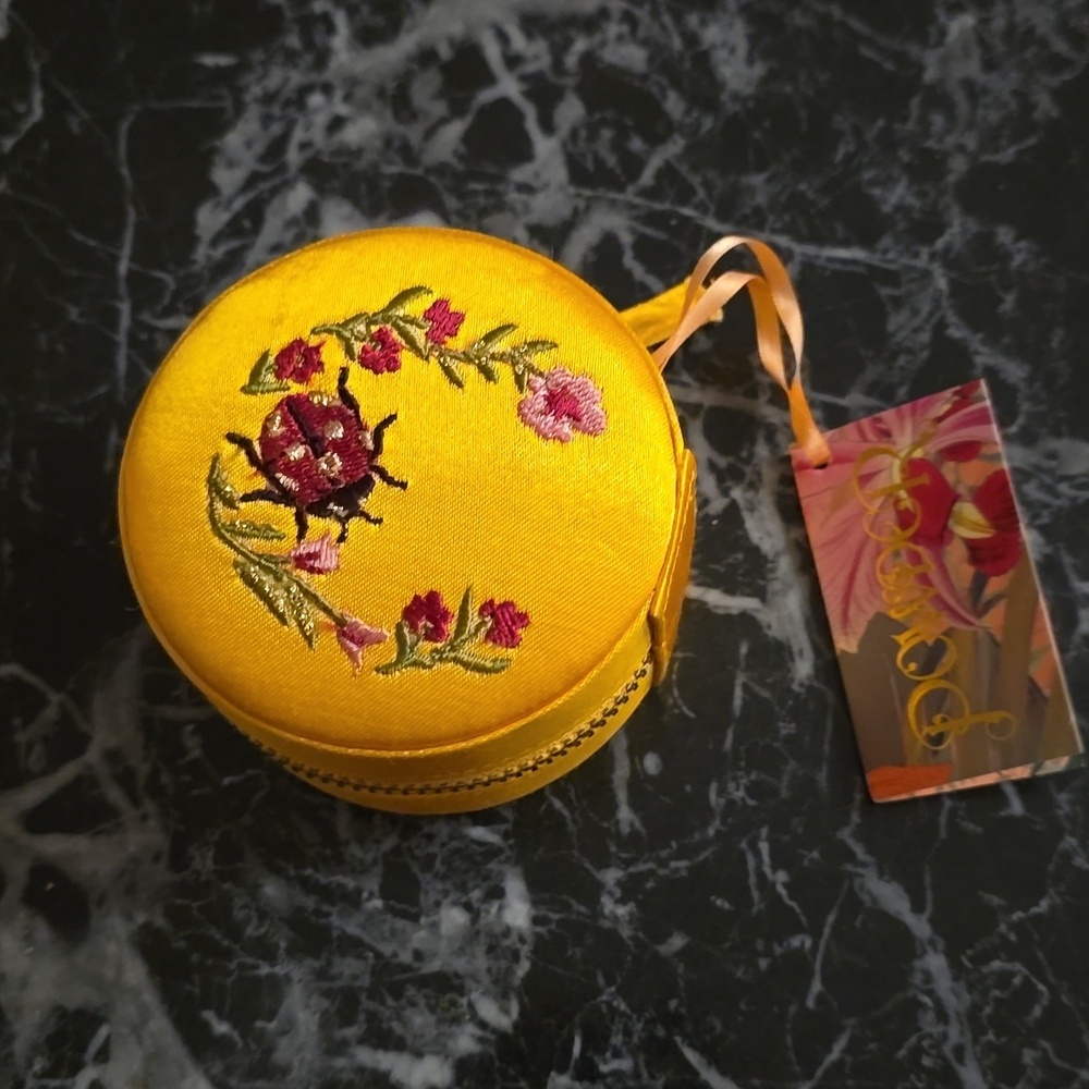 ❤️BUY 2 GET 1 FREE Vibrant Yellow Floral Cosmetic Bag with Zipper - Picture 3 of 12